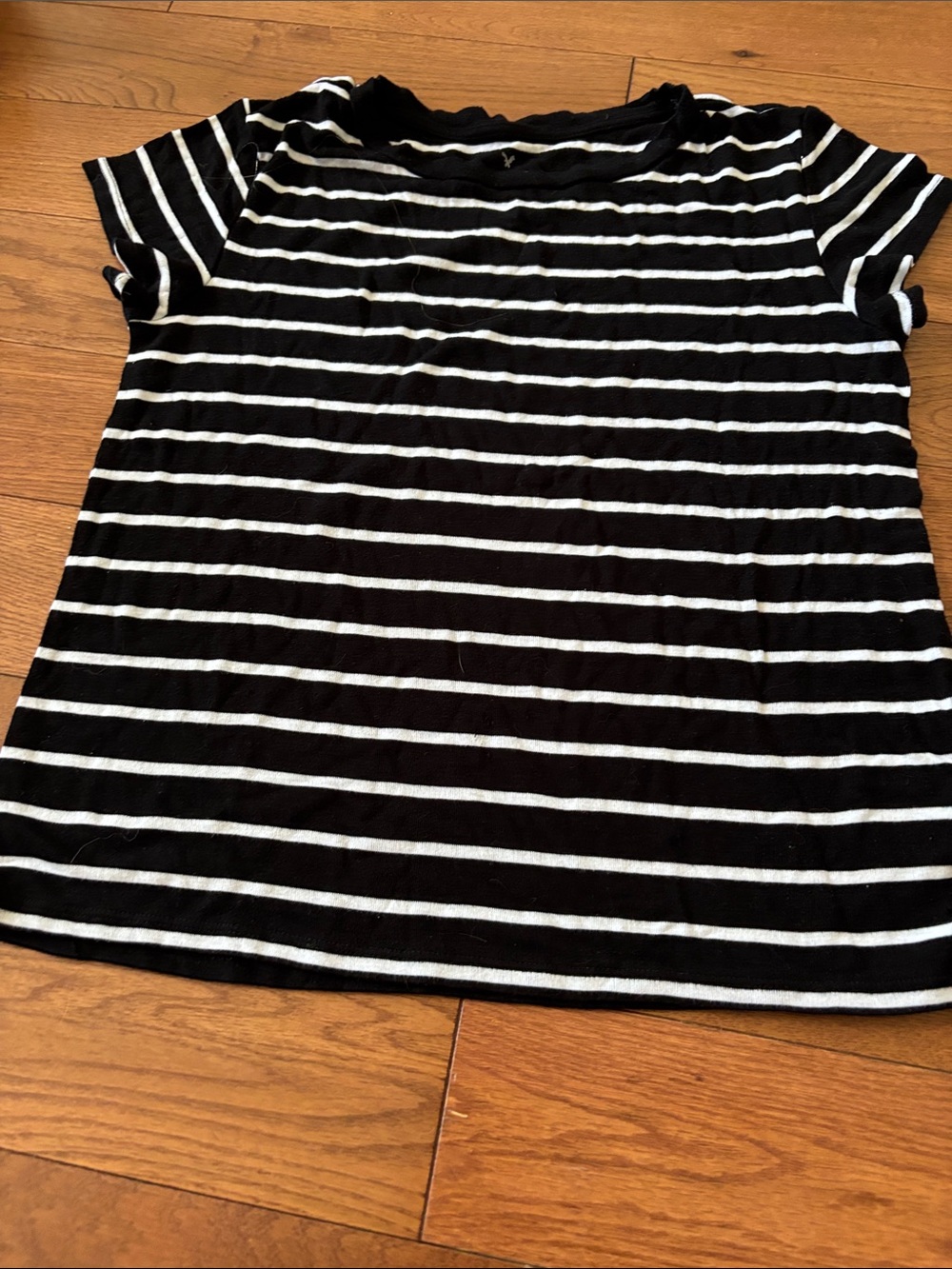 Classic Black & White Striped Women's Tee